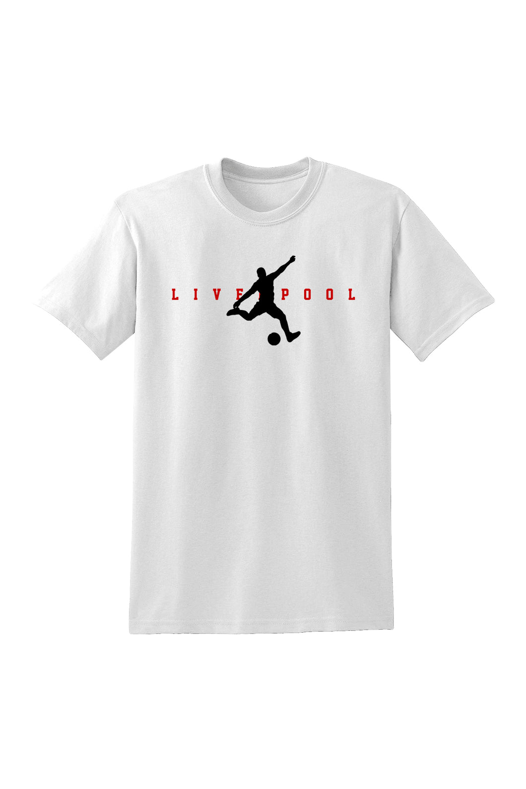 Liverpool Kick Man T-Shirt White