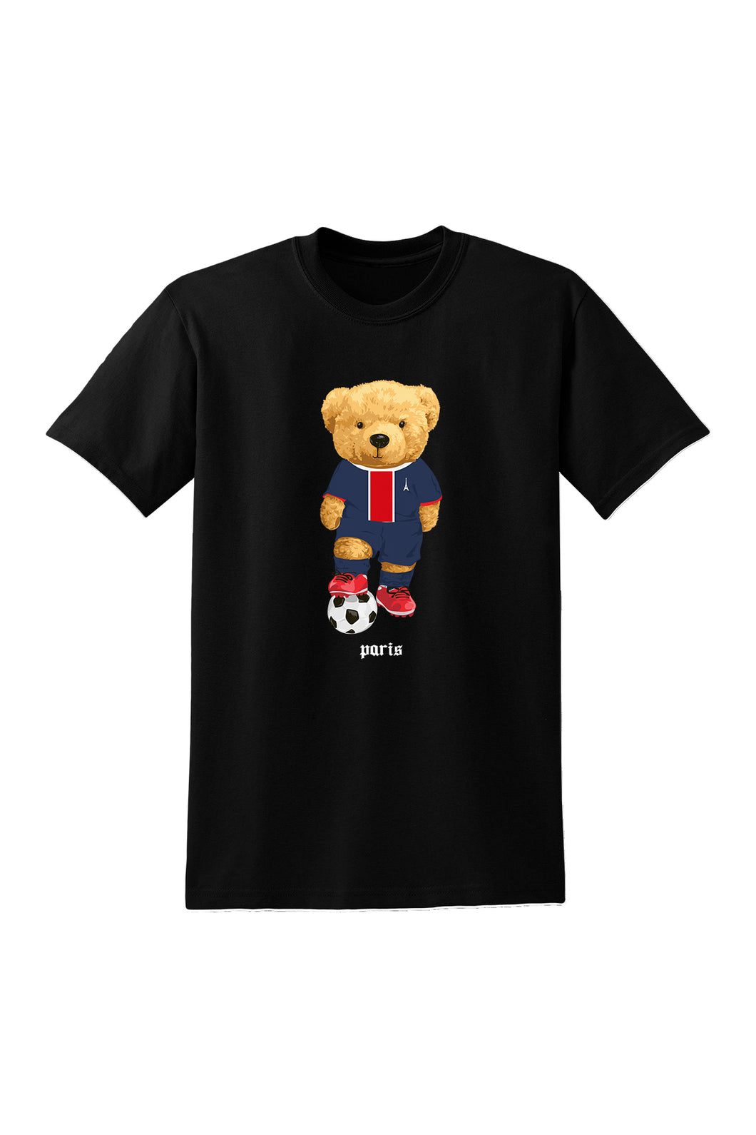 Paris Bear T-Shirt Black